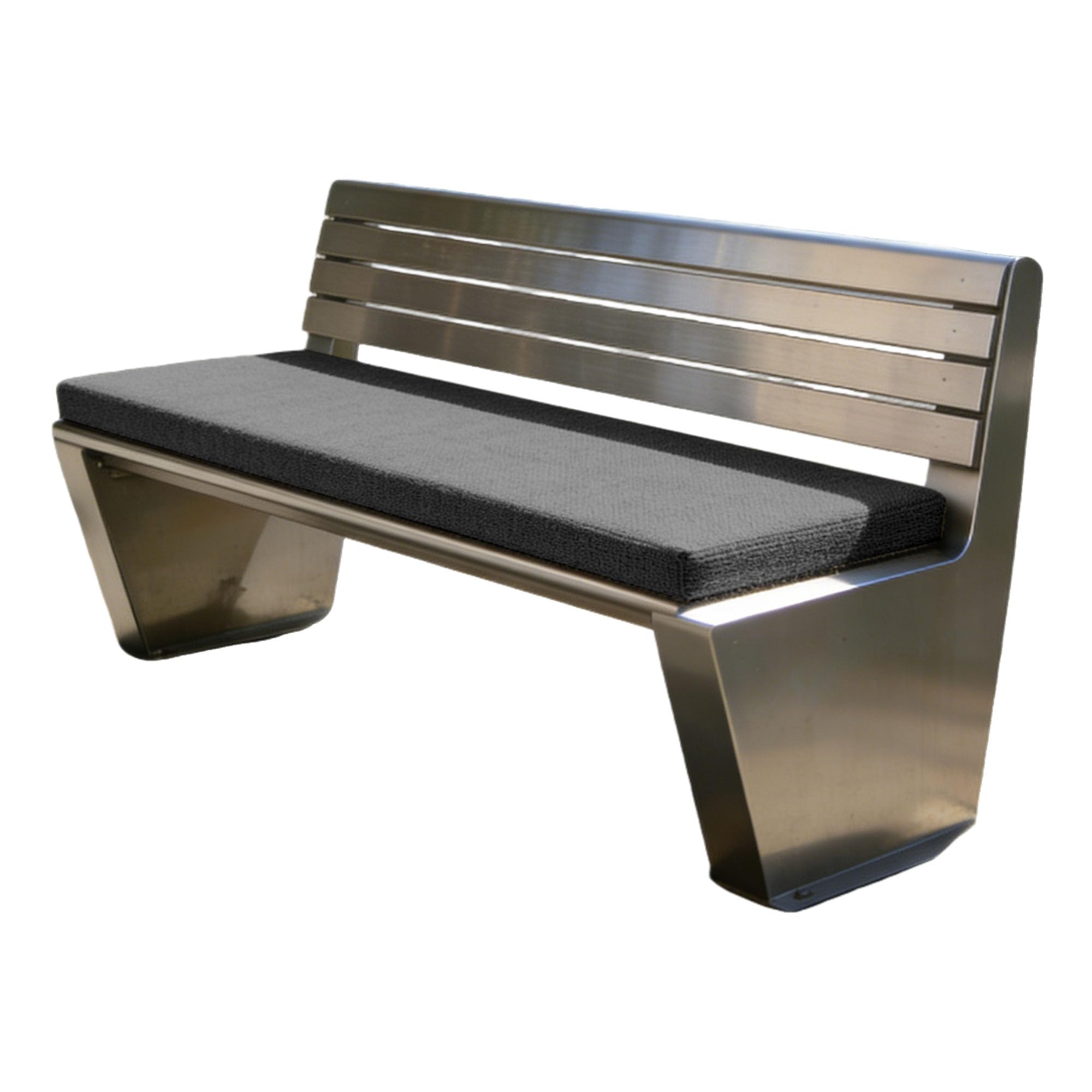 GUOLIXIA Waterproof Garden Bench Cushion 48 x 56 cm Floss Memory Foam Resilience Foam Patio Bench Pad Outdoor Waterproof with Zipper for Garden Patio Bay Window, Dark Grey