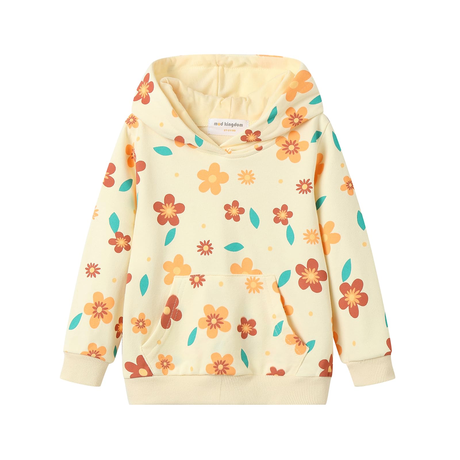 Mud Kingdom Little Girls Boys Hooded Sweatshirt Jersey Cotton Pullover Fashion Spring Fall