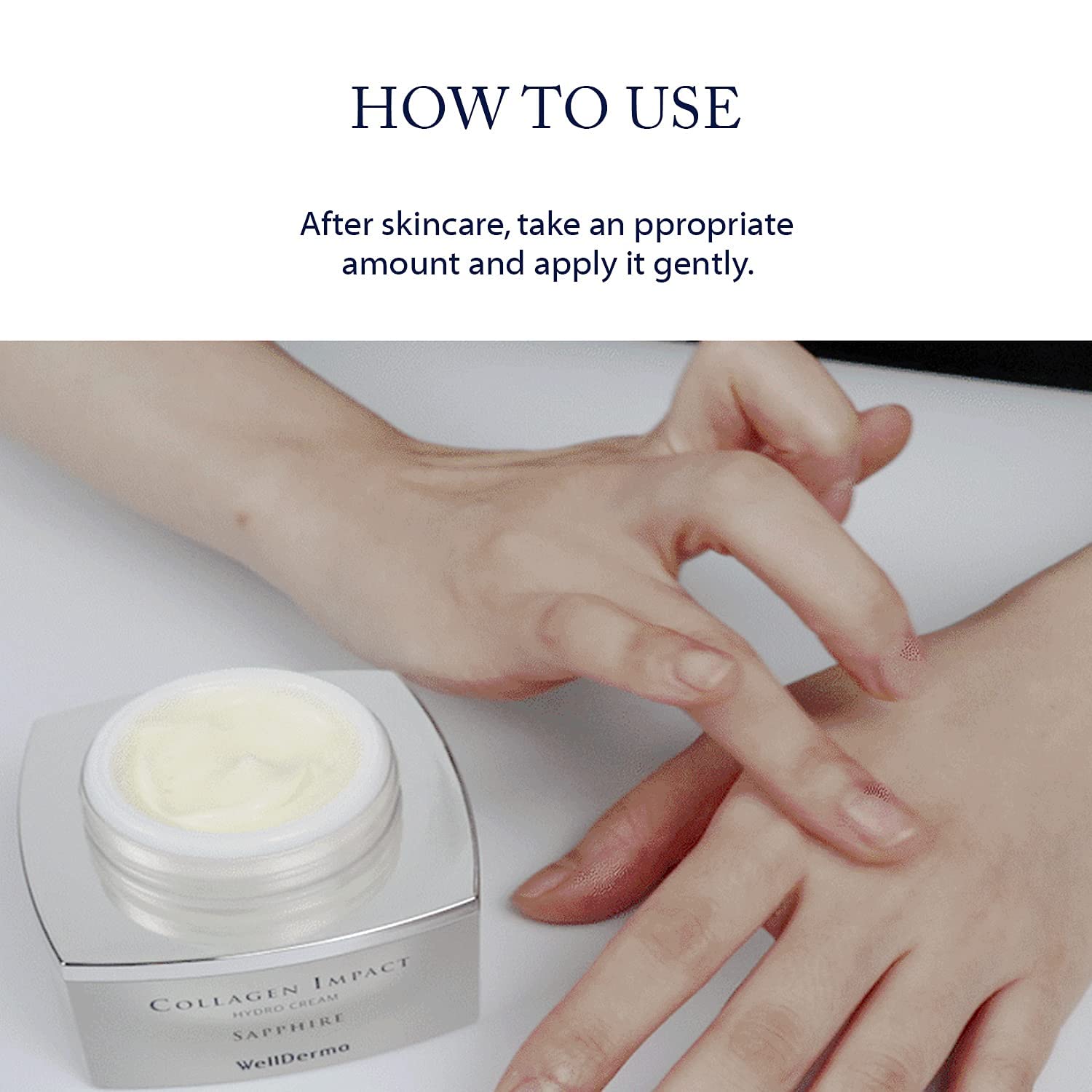 WELLDERMA Sapphire Collagen Impact Hydro Cream, 50g / 1.69 fl.oz – Hydrating & Balancing Face Moisturizer with Collagen Complex and Niacinamide - Image 7