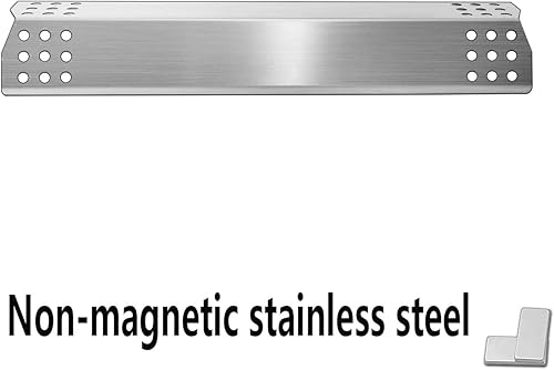 Miniatura 4 de Kalomo 15 18 x 3 14 pulgadas, piezas de placas térmicas para modelos Master Forge 1010048, cubierta de quemador de escudo térmico, domador de