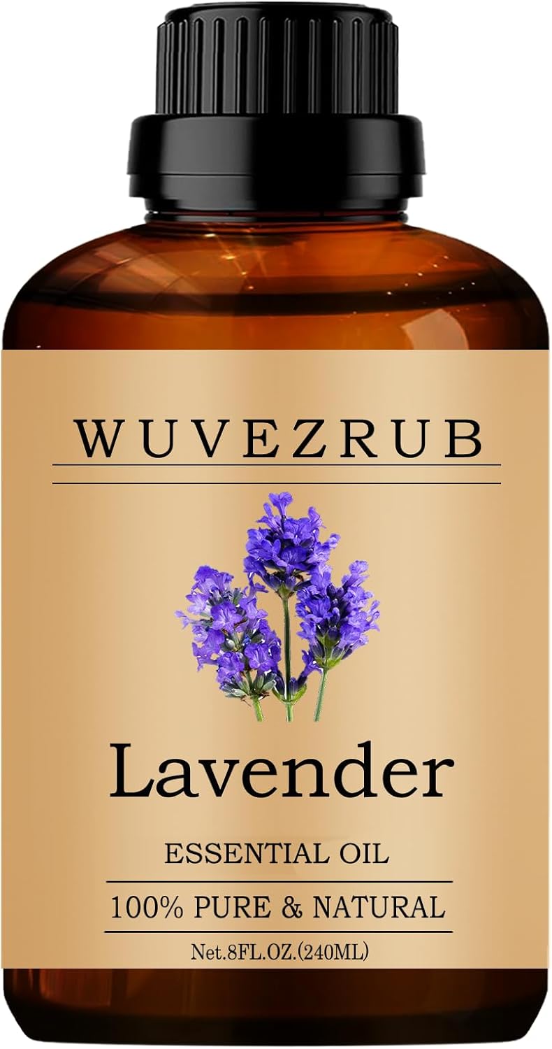 Lavender Essential Oils 240ML, Pure Lavender Essential Oil for Aromatherapy Diffuser - 8 Fl Oz