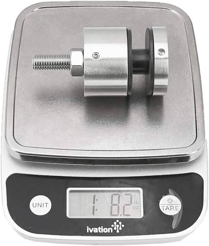 Stainless Steel 316 Grade Heavy Duty Metal / Concrete Mount 2" OD Standoff 1-5/8" Projection for 1/2" ~ 3/4" Glass Railing