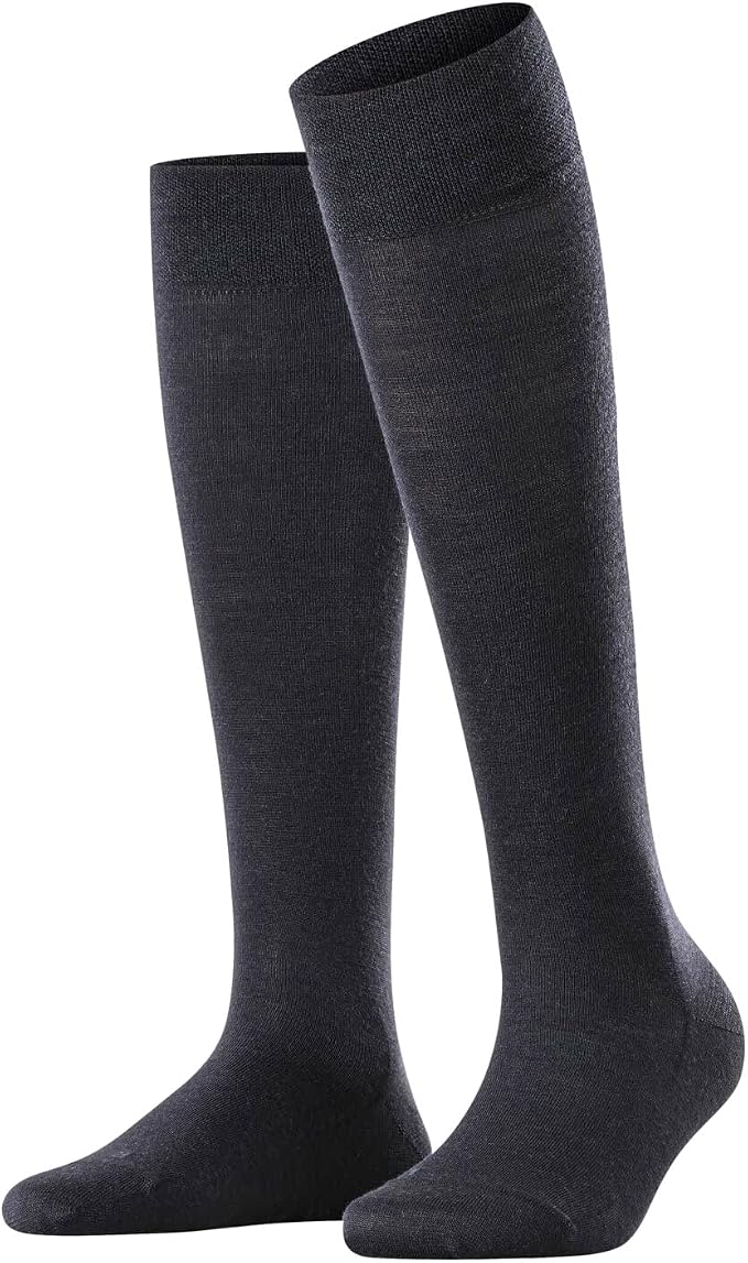 FALKE Men's Tiago Cotton Knee High Dress Socks, 1 Pair