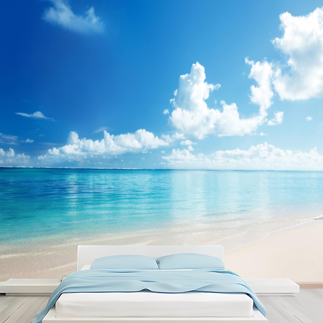 Dskjoviality Sky-4 Custom Size Wallpaper Mural Beach Wallpaper Sky Wallpaper Cloud Backdrop Peel And Stick Wallpaper Applicable To Bedroom Living Room Children's Room