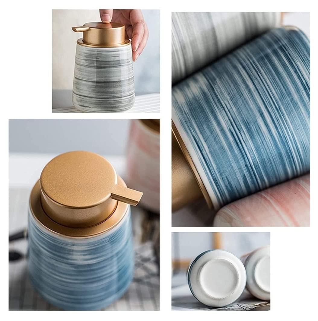 Dozownik mydła, kuchni Dozownik Mydła, W Płynie 430 Ml, Balsamu Ceramicznego Do Toalety łazienkowe dozowniki(B)