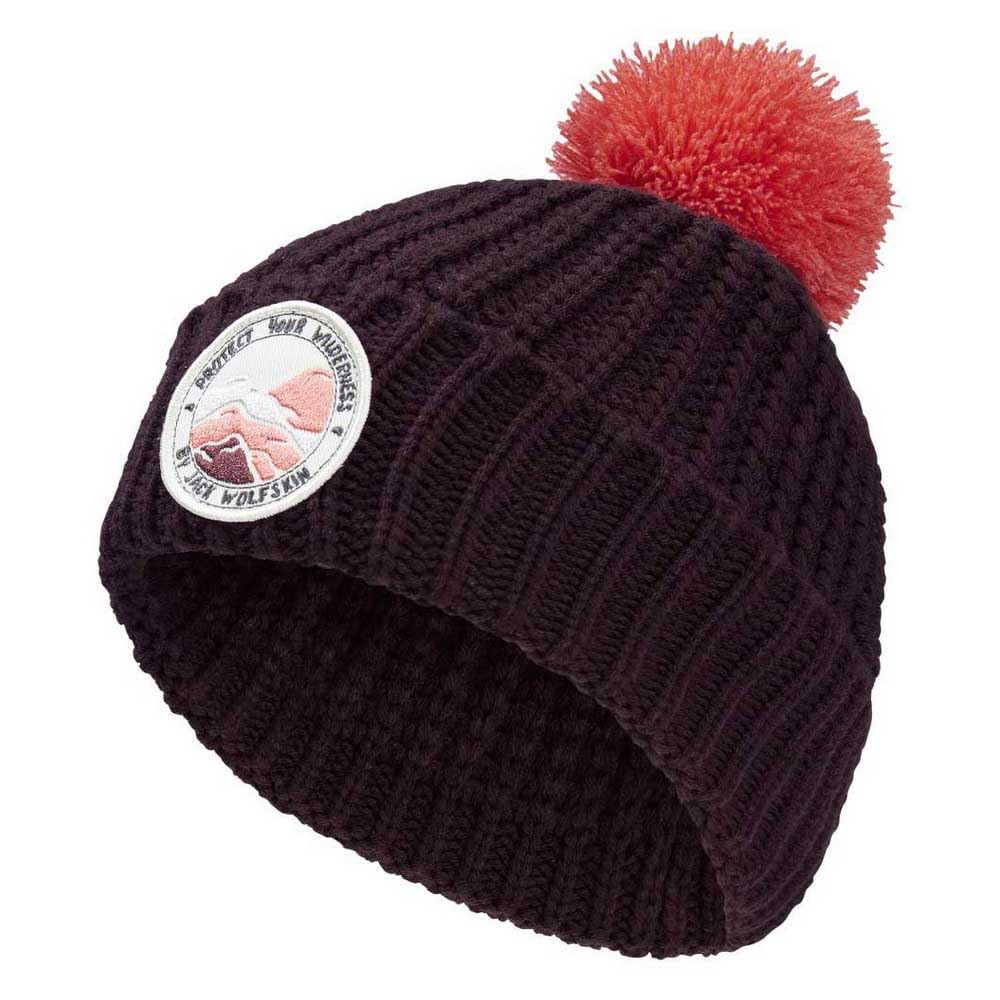 Jack Wolfskin Unisex Kinder Pompom Badge K Beanie-Mütze, Amaranth, M EU