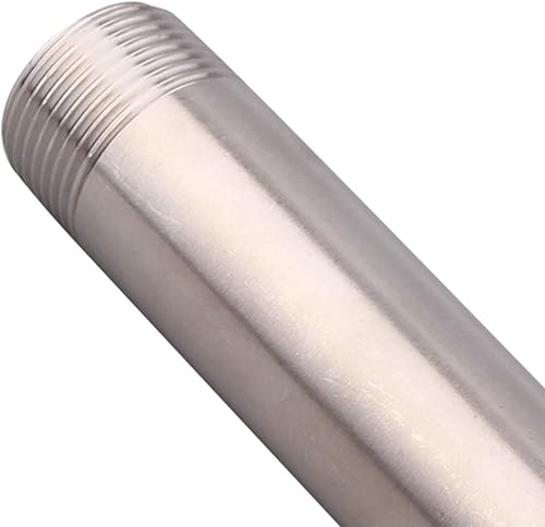 Miniatura 57 de 1/2" X 1/2" NPT Macho NPT Acero Inoxidable 304 Acoplamiento De Tubo De Acoplamiento De Acoplamiento De Tubo De Montaje 4" Longitud