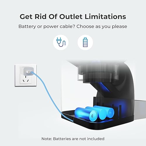 Miniatura 5 de Alimentadores automáticos para gatos, comedero cronometrado para gatos de 4 litros con cuencos elevados, dispensador automático programable de