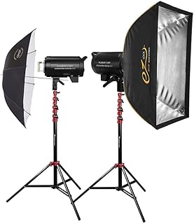 Flashpoint Studio Pro 1000 III-V 1000Ws R2 Monolight Strobe Flash with 30W LED Modeling Lamp, Bowens Mount Strobe Light for Photography, R2 2.4GHz Wireless Studio Light with 1.0s Max Recycle Time