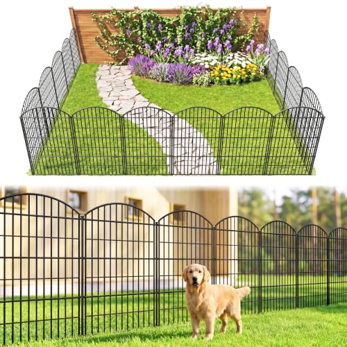Image of Thealyn Decorative Garden Fence, 101cm H x 71cm W (5 Panels, Length 3.5m)