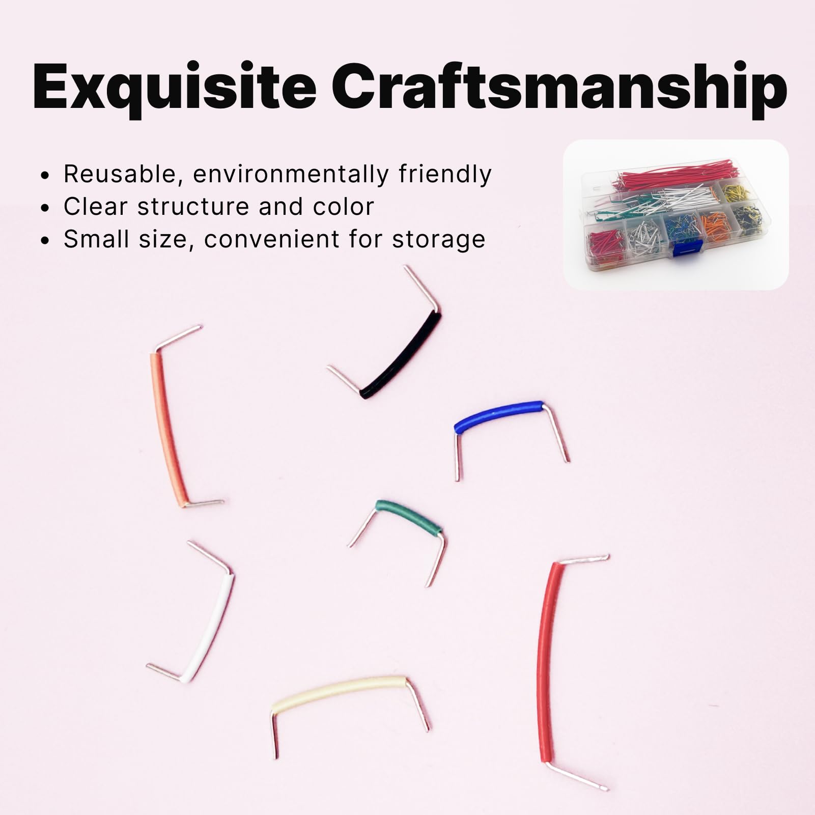 840 Stück Breadboard Jumper Wire Set – 14 Längen (2-125 Mm), Mit Sortierbox, Für Elektronik-Projekte