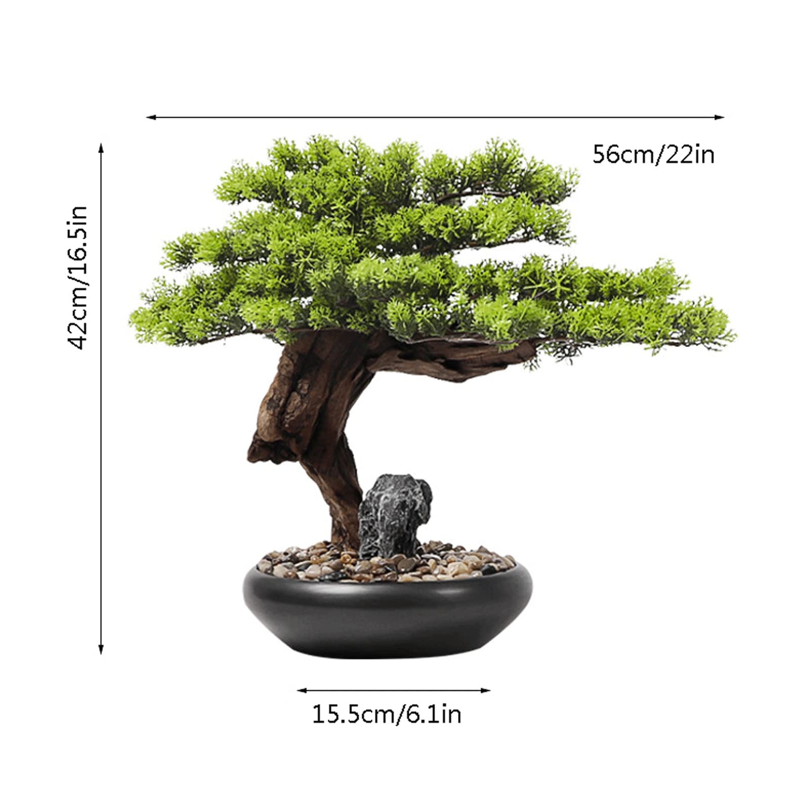 Plantes Artificielles Artificial Bonsaï Treefake Plantes Arbre en céramique Arbre en pot de céramique for Home Bureau Bureau Salle de bain Cuisine Ferme De Cuisine Intérieur Extérieur Bonsaï Arbre Pla