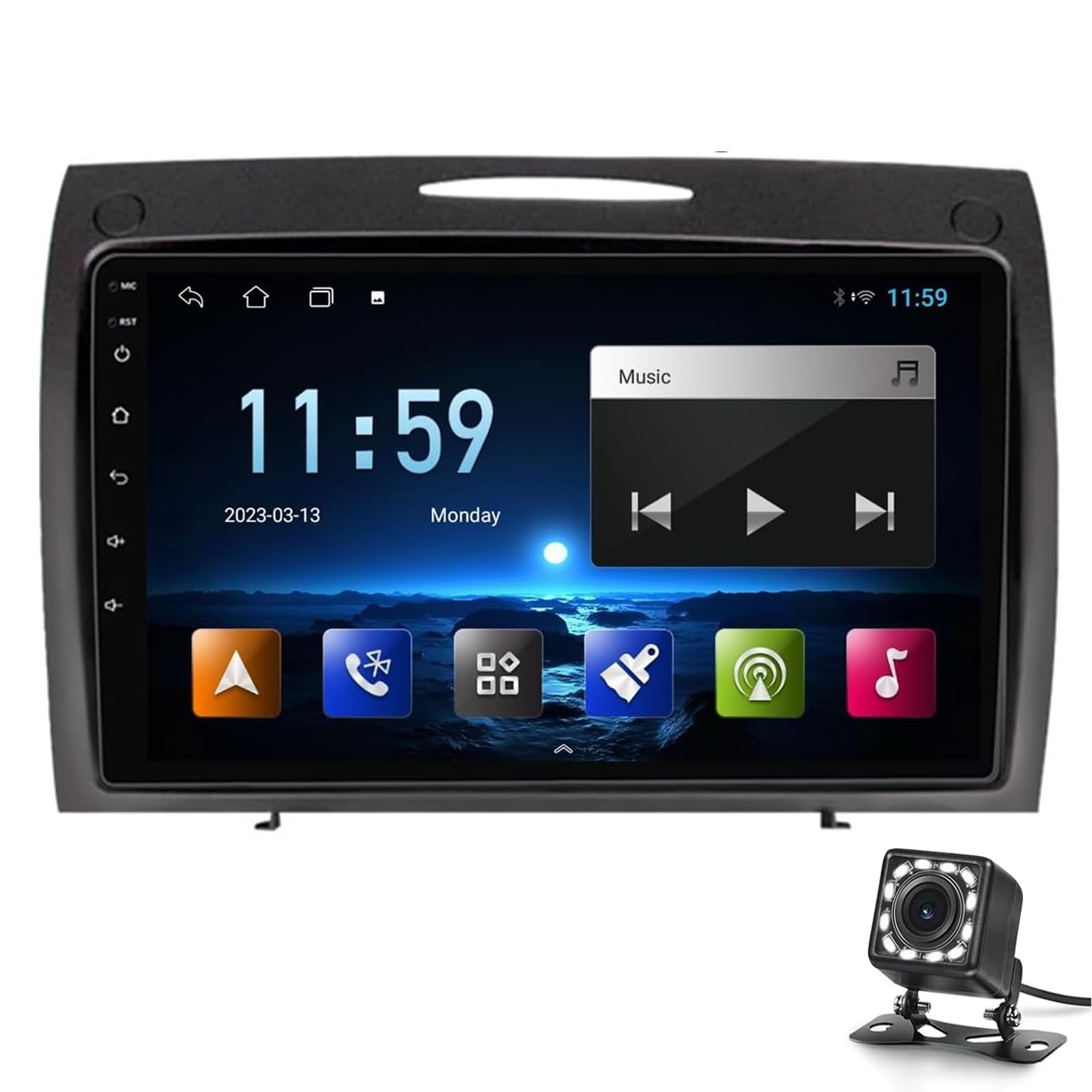 Autoradio Caméra de Recul SLK R171 pour Éliminer les Angles Morts lors du Stationnement