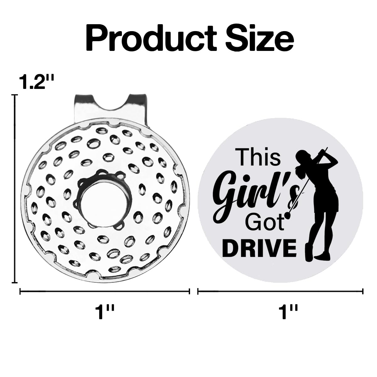 Golfballmarker Im Cookie-Design – Metall, Magnetischer Hutclip, 4,2 Cm & 3 Cm, Lustiges Golfzubehör