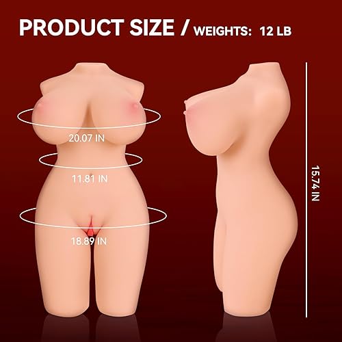 Miniatura 8 de Muñeca sexual realista de tamaño real de 12 libras para hombres, muñecas sexuales femeninas realistas con pechos grandes suaves, bolsillo de trasero