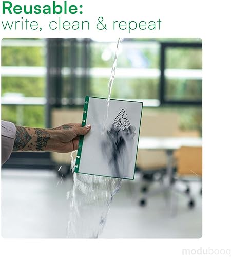 Miniatura 6 de Modubooq notas, bloque - Cuaderno inteligente reutilizable modular A5-40 páginas azules forradas con tecnología duratech3 - Cuaderno con sistema de