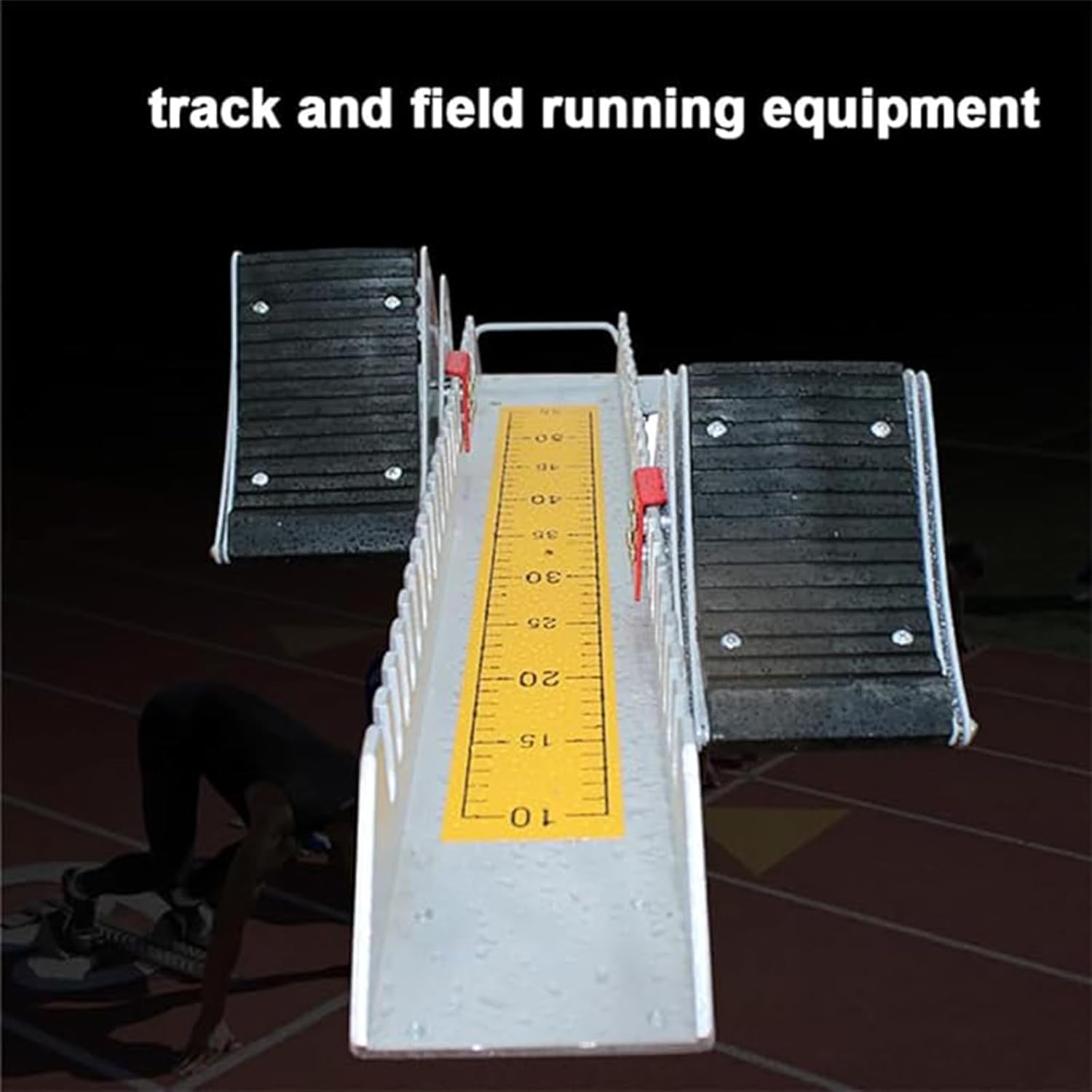Leichte Aluminium-Startblöcke mit rutschfesten Pads für Laufwettbewerbe und Leichtathletik