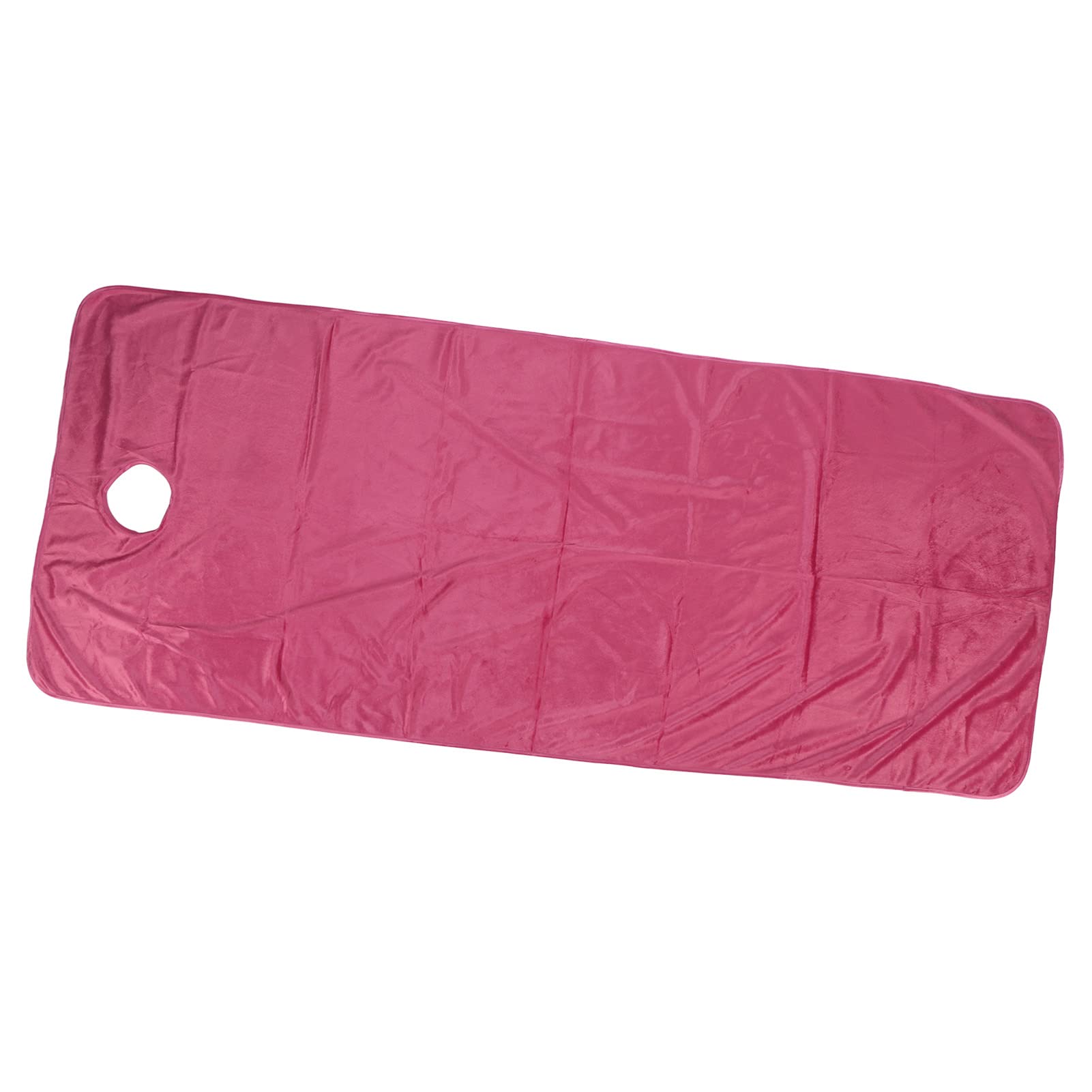 Massage Table Sheet, Beauty Salon Bed Sheets Wear Machine Washable Soft Exquisite Wrapping with Hole for Home (Aubergine)