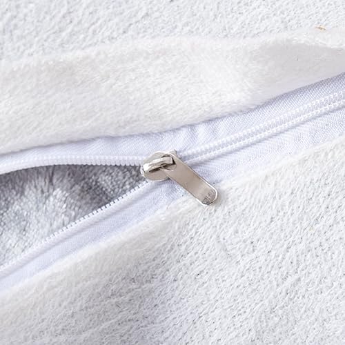 Miniatura 7 de DaDalogy Bedding - Funda para puf otomano de piel sintética [sin relleno] – Rosa Coral Baby Peach | Geométrico brillante, suave y acogedor con Baby