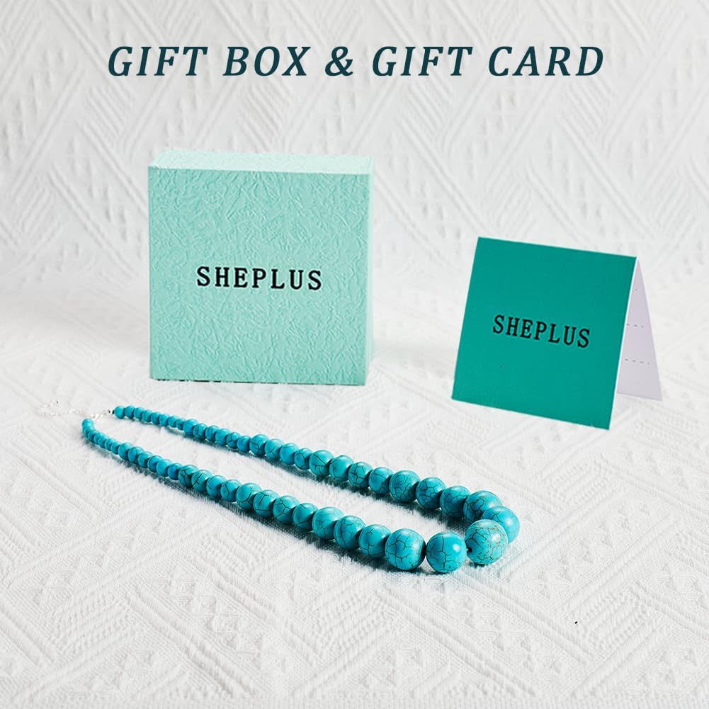 Mothers Day Gift 925 Sterling Silver Real Turquoise Bead Choker Necklace Handmade Statement Charm Dainty Chunky Blue Turquesa Western Trendy Birthstone Jewelry for Women - Image 7