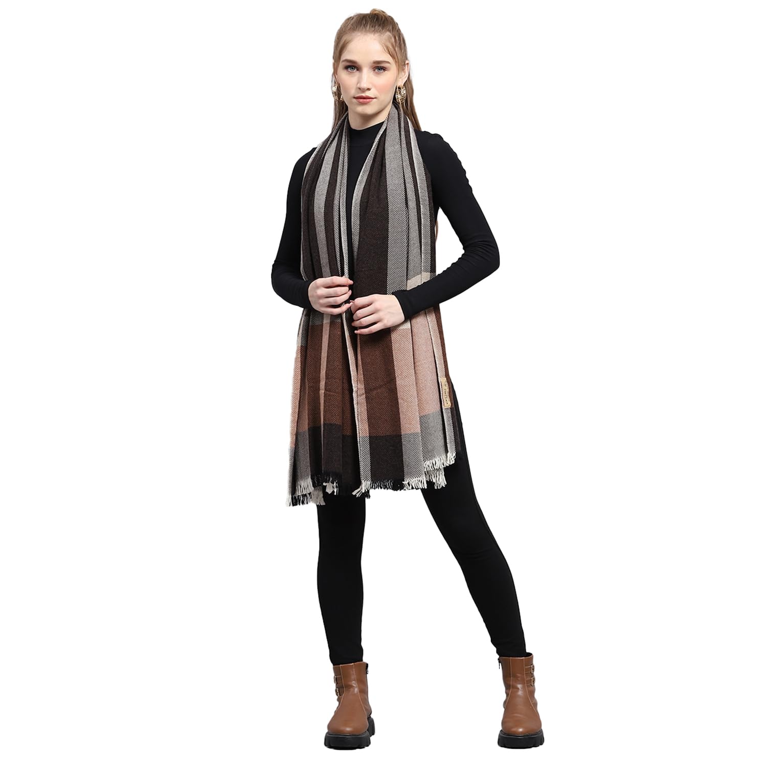 monte carlo Womens Self design Stole (224STL4337)-picture-39