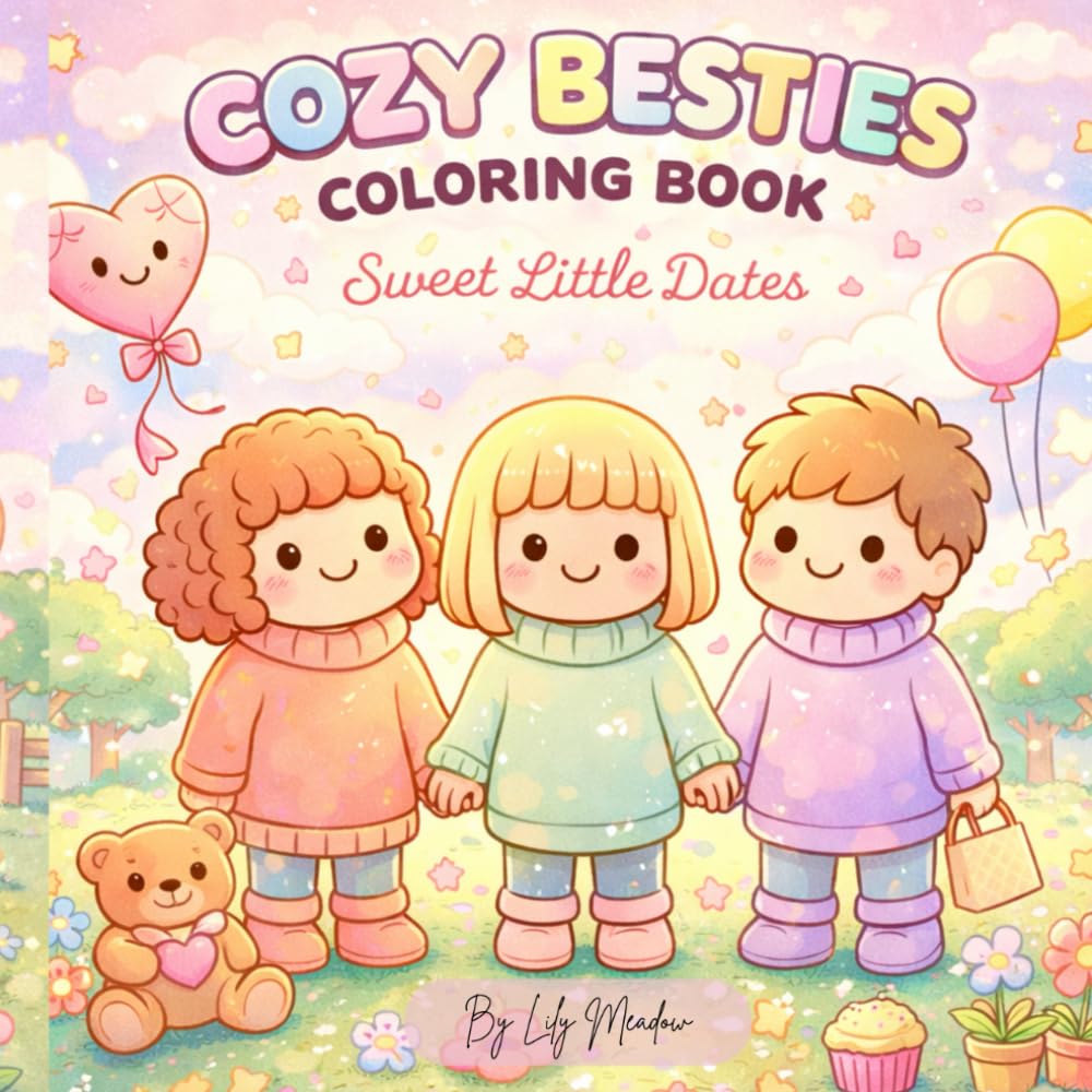 Cozy Besties Coloring Book: Sweet Little Dates
