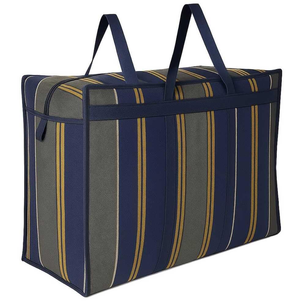 Extra Large 150 L Storage Duffel Bag (70 x 55 x 32 cm) | Waterproof Denim Fabric | Heavy Duty Zipper | Multi-Purpose Storage Bag for Blankets, Clothes, Quilts & Travel (Yellow)-image-46
