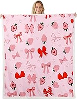 Vista 22 de Manfei Manta de vellón con diseño de mariposas florales en acuarela, manta acogedora para cama, sofá, decoración de habitación de niños, niñas