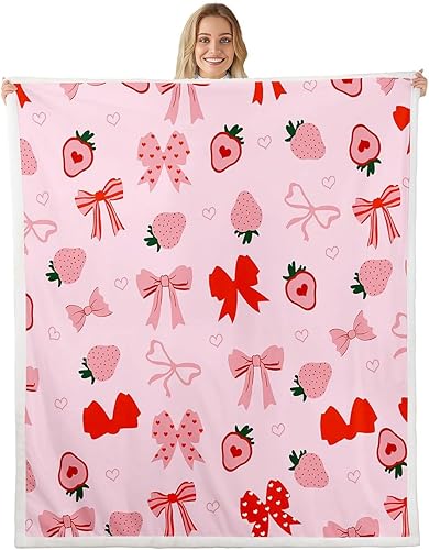 Miniatura 22 de Manfei Manta de vellón con diseño de mariposas florales en acuarela, manta acogedora para cama, sofá, decoración de habitación de niños, niñas y