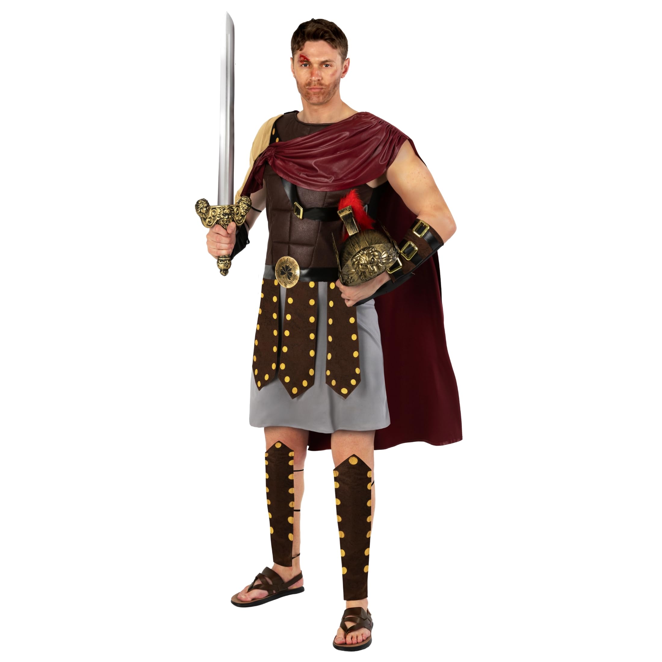 Morph Disfraz Gladiador Hombre, Traje Romano Hombre, Disfraz Legionario Hombre,Disfraz Romano Hombre,Disfraces Espartano, Disfraz Carnaval Hombre