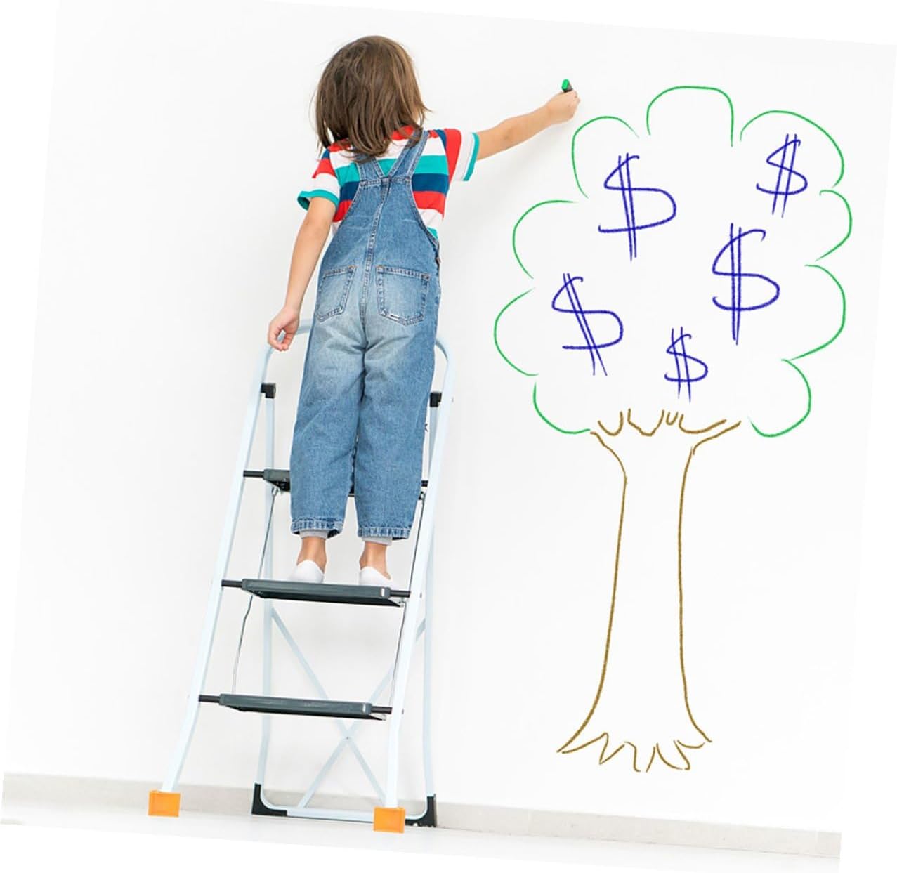 8pcs Ladder Foot Protection Mats Non-Slip Rubber Feet Covers 61x61x17mm Wear-Resistant for Stability and Floor Safety