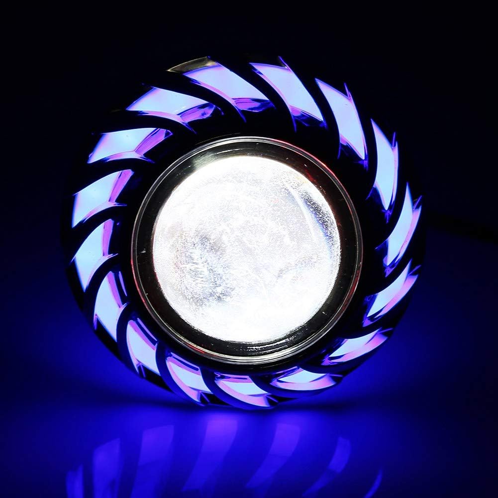 Duokon Angel Devil Eye Spot Light reflektor LED motocyklowy Obiektyw projektora Podwójne halo Angel Devil Eye Spot Light bl