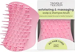 Tangle Teezer - Escova de esfoliação e limpeza do couro cabeludo Scalp Brush Exfoliator. Cor: Rosa