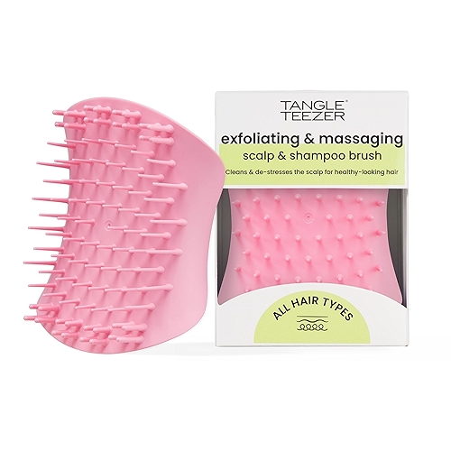 Tangle Teezer - Escova de esfoliação e limpeza do couro cabeludo Scalp Brush Exfoliator. C...