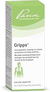 Pascoe – Gripps – 50 mL - Homeopathic remedy to relieve symptoms of colds and ﬂus such as runny nose, sore throat, cough, fever and muscle aches – For Adults & Children 12 & Older – Non-Drowsy Homeopathic Alternative To Cough & Cold Medicine- Eucalyptus, Kalium bichromicum, Eupatorium perfoliatum