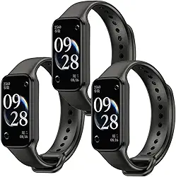 Kit 3 Pulseiras de Silicone Sport Cores Vivas para Xiaomi Mi Band 8 Active