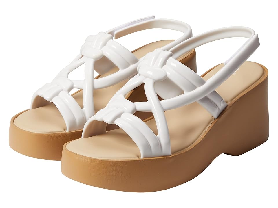 Melissa Shoes Sand + Salinas (Beige/White) Women's Shoes INTERNATIONAL SHIPPING