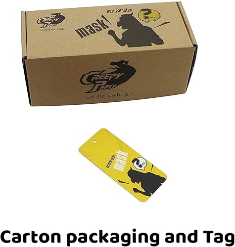 Miniatura 8 de CreepyParty Disfraz de Halloween novedoso de lujo accesorios de fiesta máscara de cabeza de calabaza de látex calabaza naranja