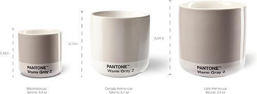 Miniatura 7 de Copenhagen Design Pantone Taza Macchiato - Café, Latte, Taza Macchiato - 3.34oz100ml, Naranja 021