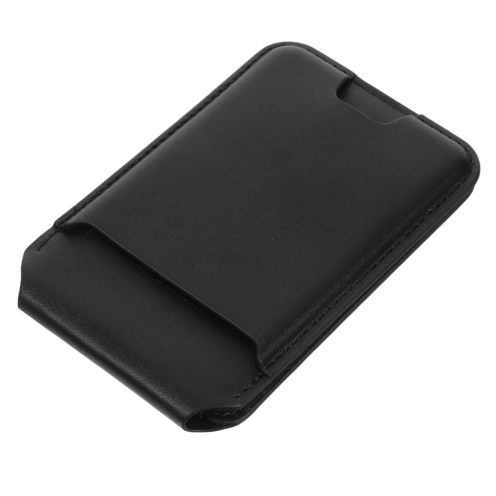 Veemoon Portacarte Magnetico per Cellulare Nero in Pu Supporto Pieghevole | Tasca per Badge e Carte di Credito, Design Multifunzione Funzione da Tavolo