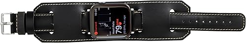Miniatura 4 de Cuff Watch Band Compatible with Apple 41mm for men & women, Handmade Genuine Leather, Compatible with iWatch Series 7 6 5 4 3 2 1 SE, Wrist Bracelet