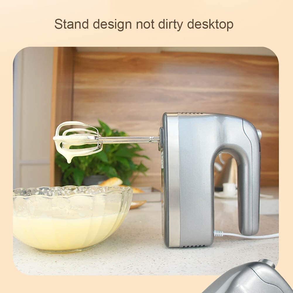 Kitchen Aid Hand Mixer Electric Hand Mixer Frusta a Mano a 9 velocità per Cottura da Cucina Torta all'uovo Crema, Include fruste e Ganci per impastare, temporizzazione Digitale 400
