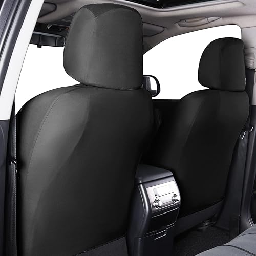 Miniatura 4 de Flying Banner Juego completo de fundas para asiento de automóvil, terciopelo cúbico, sello de calor, masaje, transpirable, asiento trasero dividido,