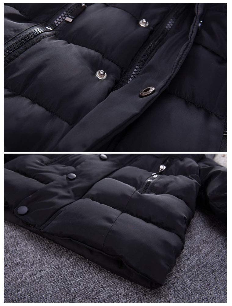 Manteau Duffel-Coat Hiver pour Bébé Garçon Fille à Capuche Blouson Epaisse Chaud Hoodies 1-7 Ans