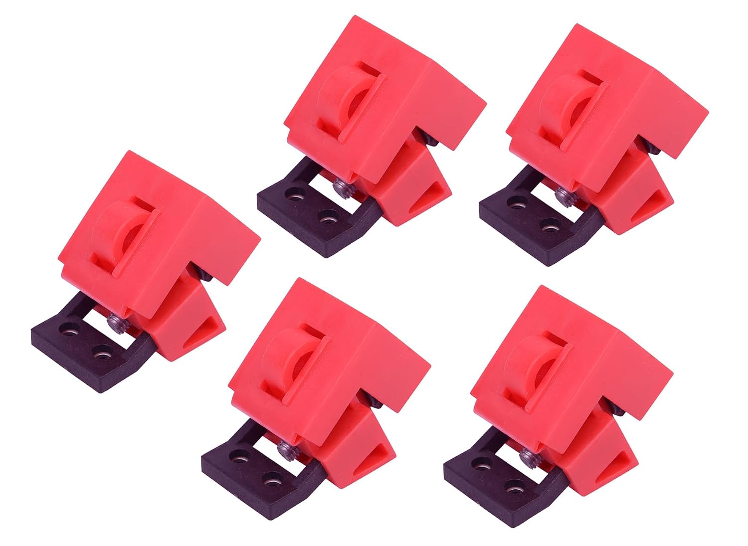 SYINE Pack of 3 Circuit Breaker Lockout Device,Clamp-On Single Pole Breaker Lock Out Device,Large for 480/600V