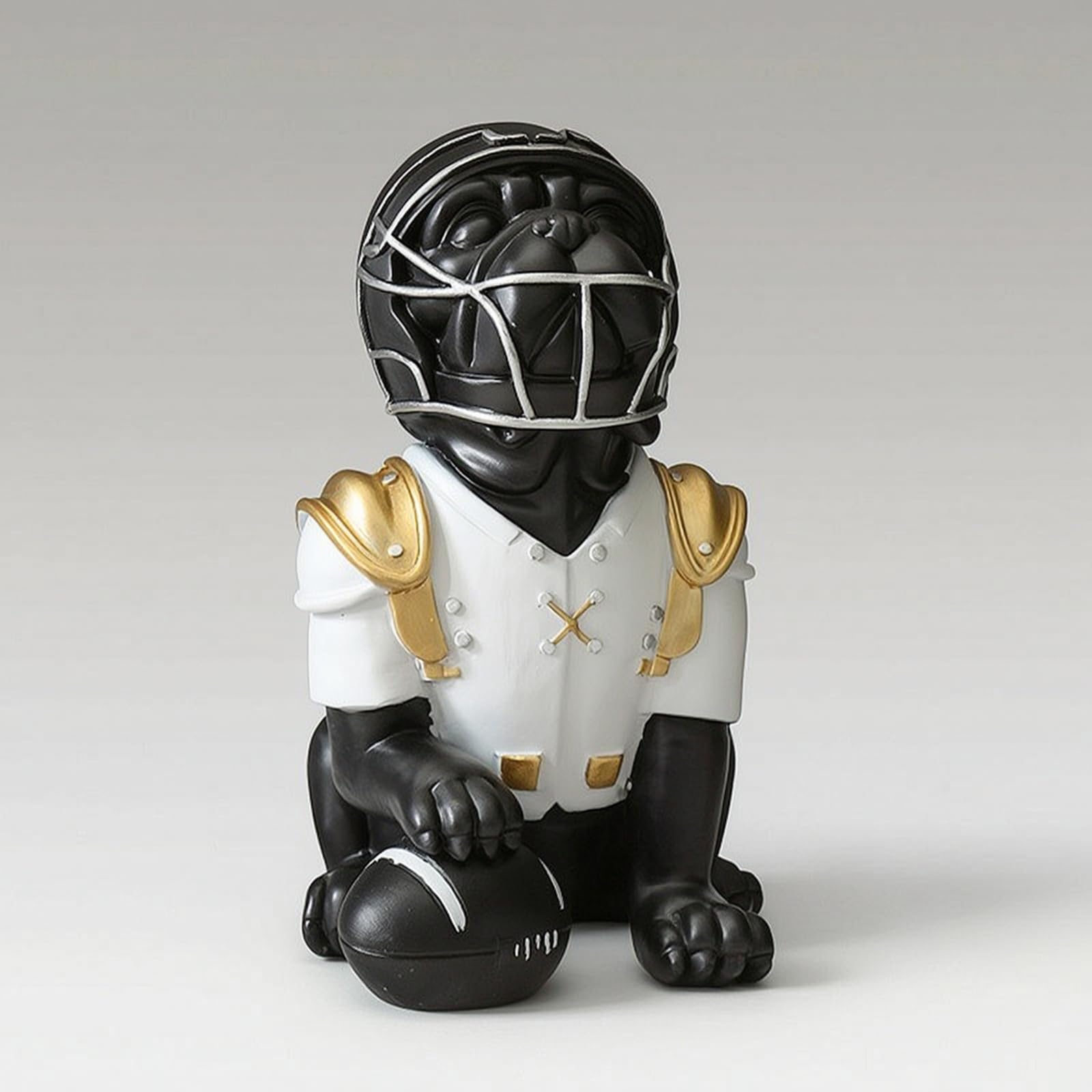 Fútbol Americano Coleccionable Figura con Casco Tallada Figurita para Recibidor