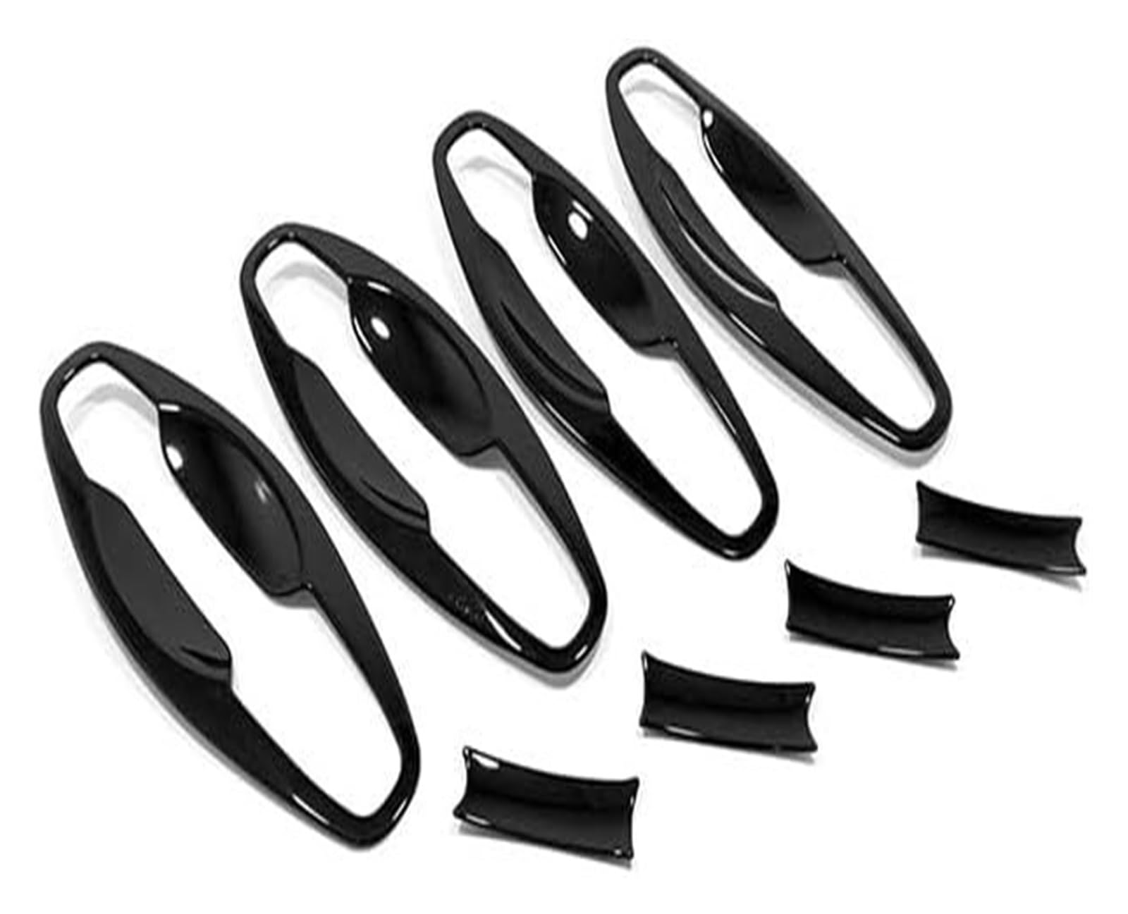 QWQTHGS Car Exterior Door Handle Cap for Odyssey 2015-2022 Car Side Door Handle Bowl Decorative Frame Sticker Exterior Accessories ABS Carbon/Chrome(Black A1)