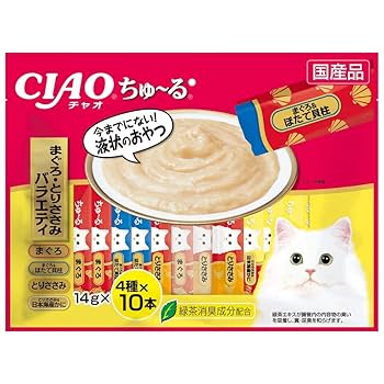 いなばちゅ～る まぐろかつおささみバラエティ 計480本★猫おやつチャオちゅーる Amazon.co.jp: チャオ (CIAO) ちゅ~る まぐろ・とりささみ