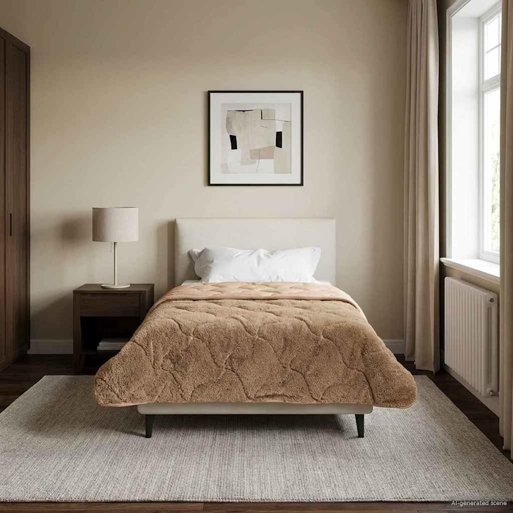 Edredón de invierno de 140 x 220 cm, microfibra, forro polar, transpirable, lavable, para dormitorio, para todo el año, acogedor, duradero, hipoalergénico, diseño moderno, ideal para noches