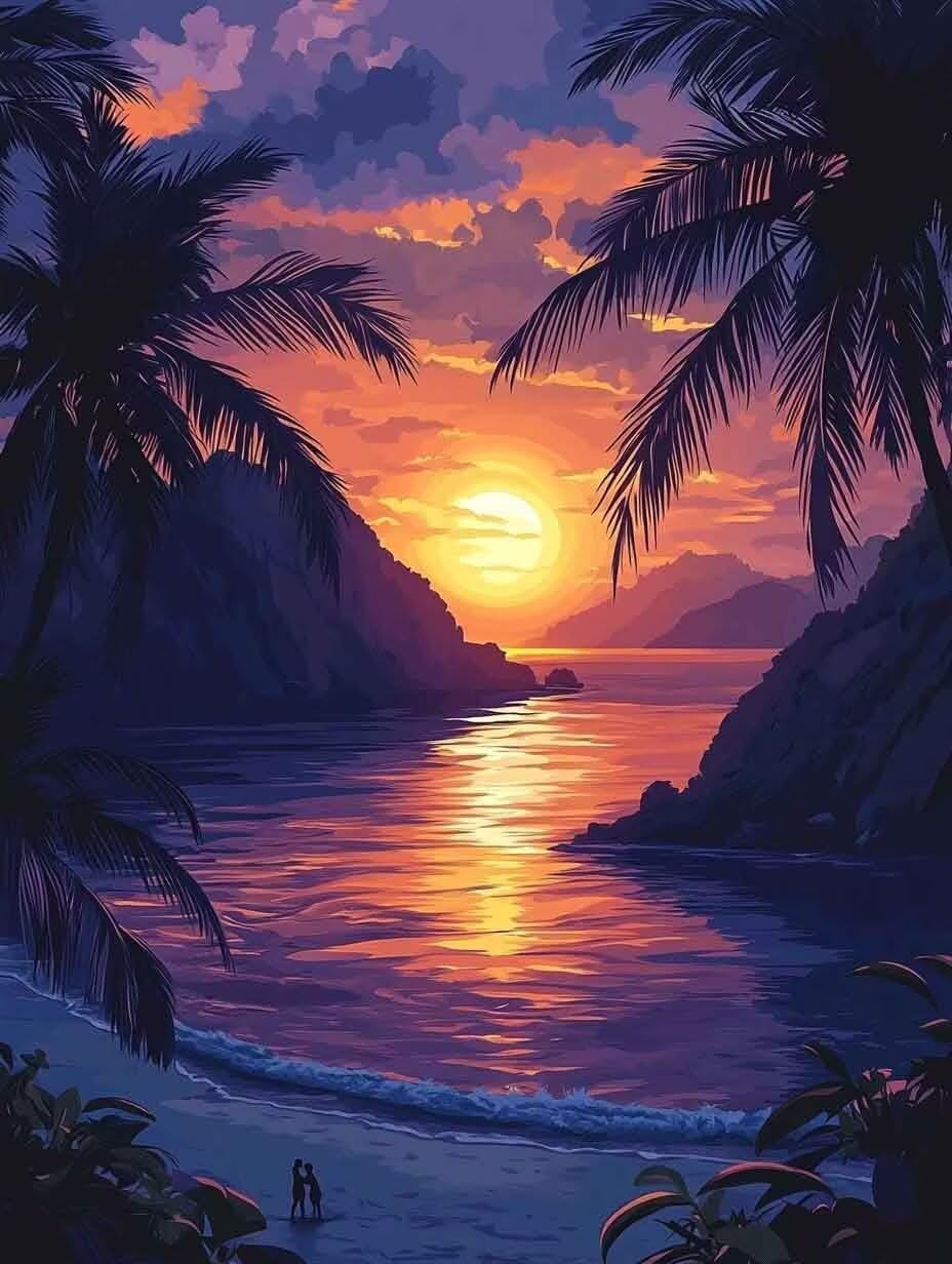 Loisirs creatifs adultes diamond painting complet paysage marin